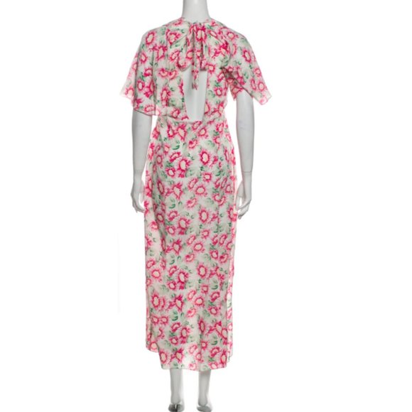 LES RÊVERIES Floral silk maxi dress - Picture 6 of 7